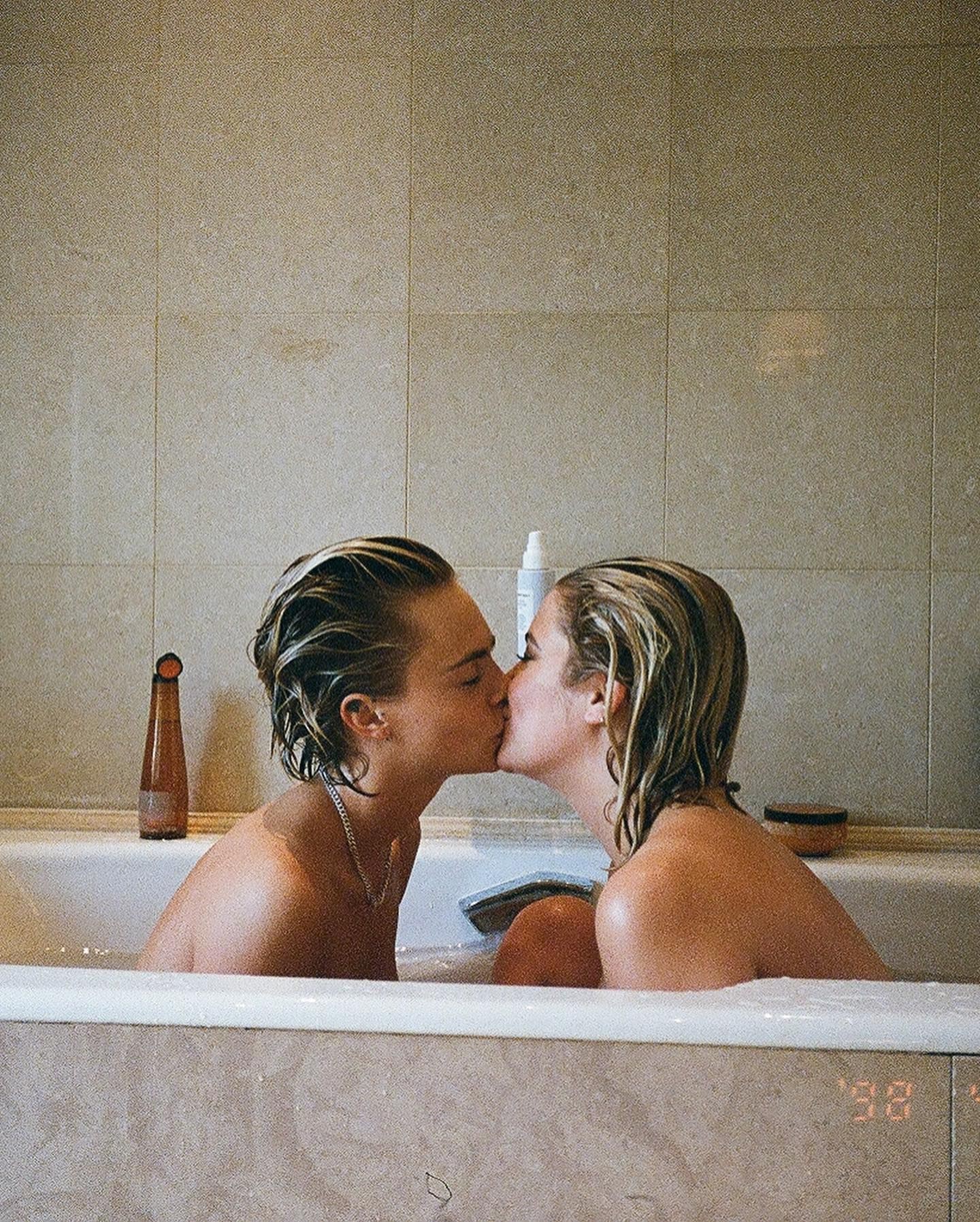 Lesbians naked in the shower