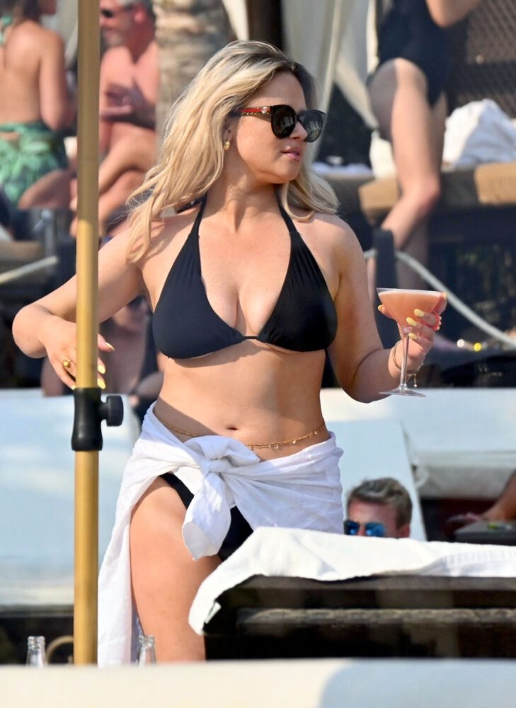 Emily Atack Gorgeous Big Boobs In A Bikini In Marbella Hot Celebs Home