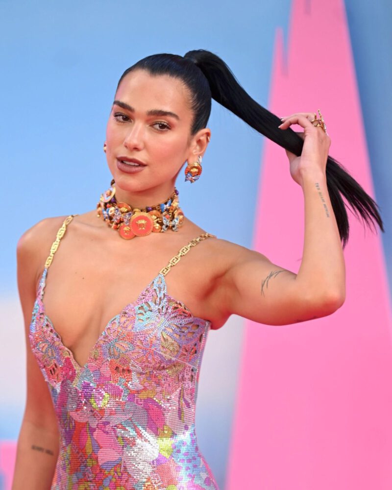 Dua Lipa Stuns In Sexy Dress Flaunting Cleavage At Barbie Premiere