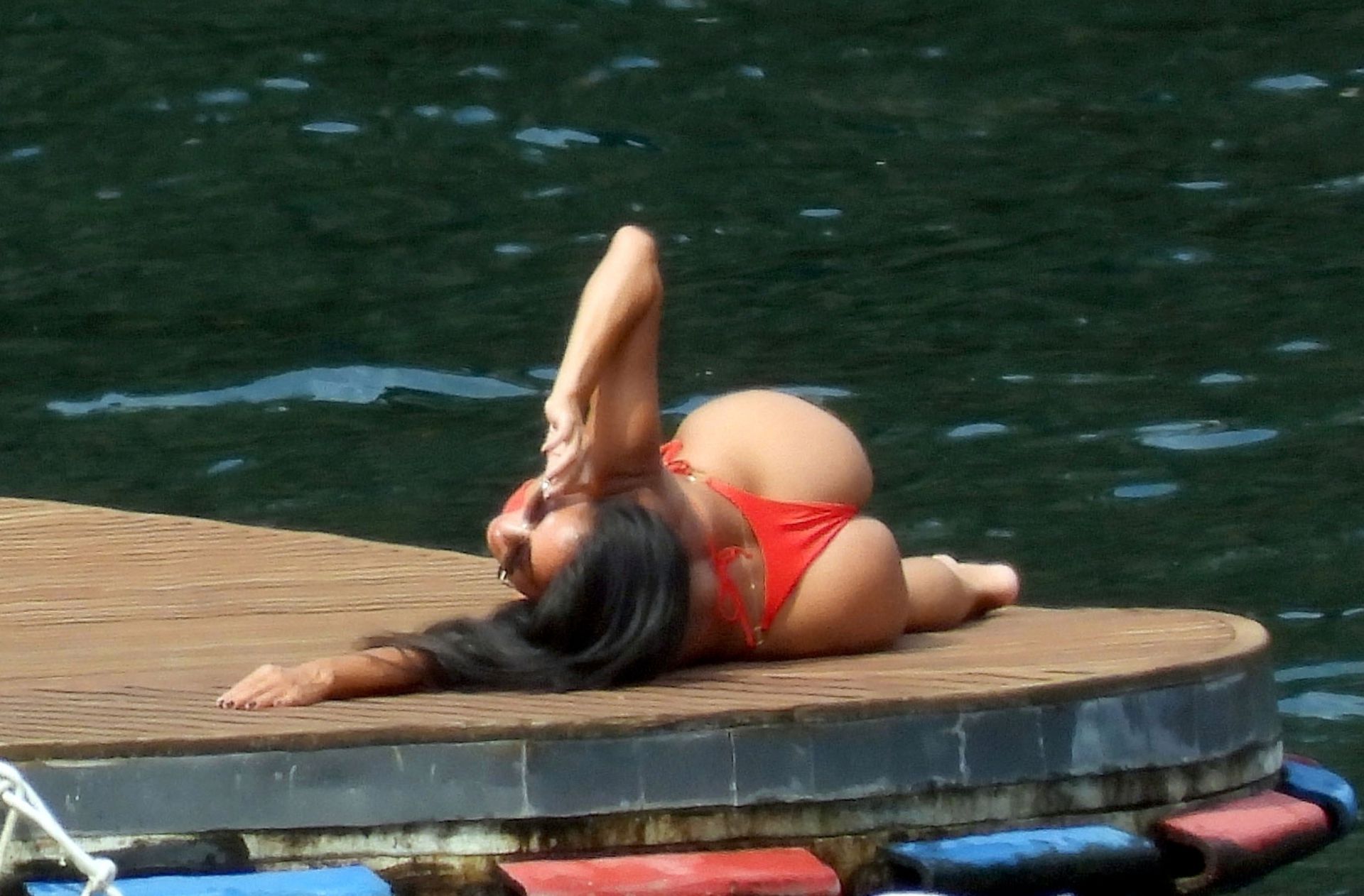 Nicole scherzinger red bikini